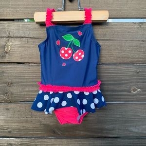 Cherry ruffle swimsuit